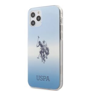 Etui US Polo Assn do iPhone 12 / iPhone 12 Pro, niebieskie