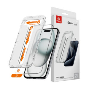 Crong EasyShield 2-Pack - Szkło hartowane z aplikatorem iPhone 16 / iPhone 15 (2 sztuki)