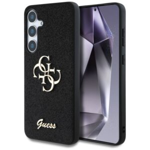 Guess Fixed Glitter Big 4G Metal Logo - Etui do Samsung Galaxy S25 (czarny)