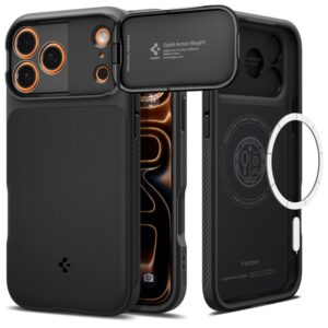 Spigen Optik Armor Mag MagSafe - Etui do iPhone 17 Pro Max / 18 Pro Max (Black)