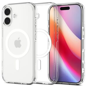 Spigen Ultra Hybrid Mag MagSafe - Etui do iPhone 17 (Clear/White)