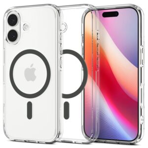 Spigen Ultra Hybrid Mag MagSafe - Etui do iPhone 17 (Clear/Graphite)