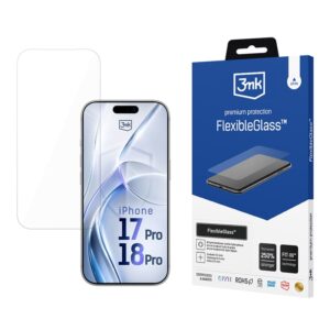 3mk FlexibleGlass - Szkło hybrydowe do iPhone 18 Pro / 17 Pro