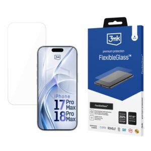 3mk FlexibleGlass - Szkło hybrydowe do iPhone 18 Pro Max / 17 Pro Max