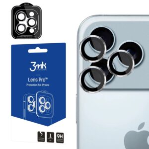 3mk Lens Protection Pro - Szkło na obiektyw aparatu iPhone 17 Pro / iPhone 17 Pro Max (Silver)