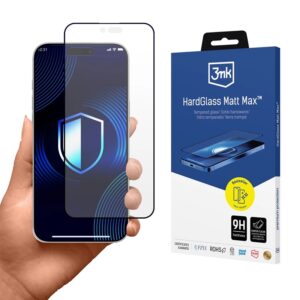 3mk HardGlass Matt Max - Matowe szkło hartowane do iPhone Air