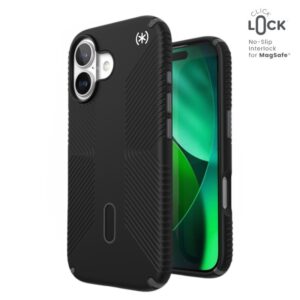 Speck Presidio2 Grip ClickLock & MagSafe - Etui iPhone 17 (Black / Slate Grey / White)