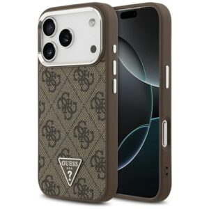 Guess 4G Triangle Logo MagSafe - Etui iPhone 17 Pro (brązowy)