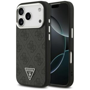 Guess 4G Triangle Logo MagSafe - Etui iPhone 17 Pro (czarny)