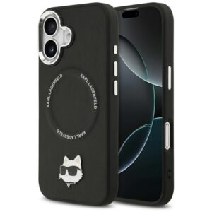 Karl Lagerfeld Choupette Pin MagSafe - Etui iPhone 17 (czarny)