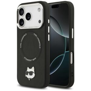 Karl Lagerfeld Choupette Pin MagSafe - Etui iPhone 17 Pro Max (czarny)
