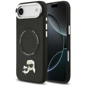Karl Lagerfeld Karl & Choupette Pins MagSafe - Etui iPhone Air (czarny)