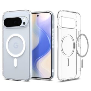 Spigen Ultra Hybrid Mag MagSafe - Etui do Google Pixel 10 / 10 Pro (Clear/White)