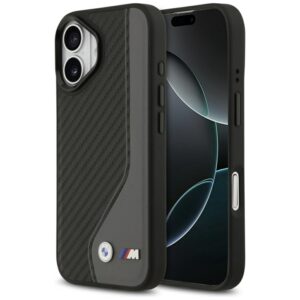 BMW M Carbon Logo MagSafe - Etui iPhone 17 (antracyt)