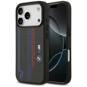 BMW M Kevlar Lines & Logo MagSafe - Etui iPhone 17 Pro (czarny)