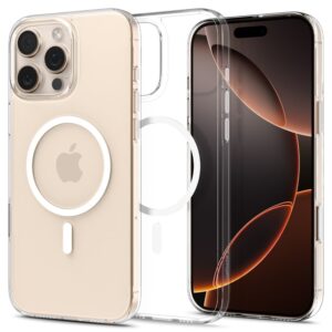 Spigen Thin Fit T Mag MagSafe - Etui do iPhone 16 Pro Max (Clear / White)