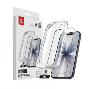Crong EasyShield 2-Pack - Szkło hartowane z aplikatorem iPhone 18 Pro / 17 Pro / 16 Pro / 17 (2 sztuki)