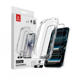 Crong EasyShield 2-Pack - Szkło hartowane z aplikatorem iPhone 18 Pro Max / 17 Pro Max / 16 Pro Max (2 sztuki)