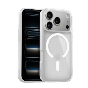 Crong Hybrid Matte Magnetic - Etui MagSafe iPhone 17 Pro Max (biały)