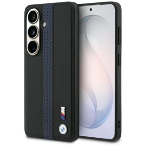 BMW M Perforated Stripe Logo MagSafe - Etui Samsung Galaxy S26 (niebieski)