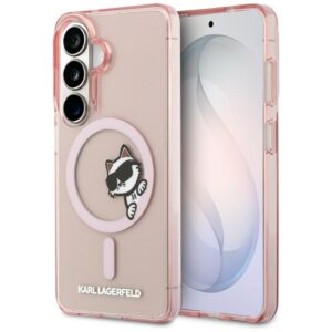 Karl Lagerfeld IML Peekaboo Choupette MagSafe - Etui Samsung Galaxy S26 (różowy)