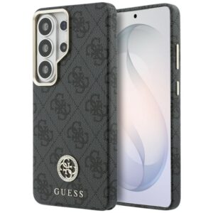 Guess 4G Rhinestone Round Logo MagSafe - Etui Samsung Galaxy S26 Ultra (czarny)