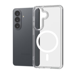 Crong Hybrid Clear Magnetic - Etui MagSafe Samsung Galaxy S26+ (przezroczysty)