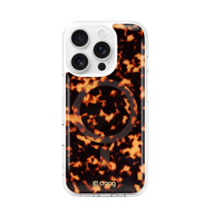 Crong Deluxe MAG Cover - Etui iPhone 16 Pro MagSafe (Tortoise)