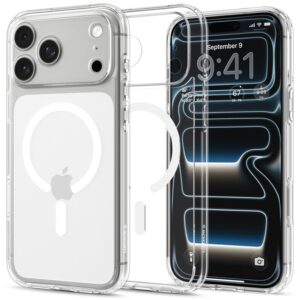 Spigen Ultra Hybrid Mag MagSafe - Etui do iPhone 18 Pro Max / 17 Pro Max (Clear/White)