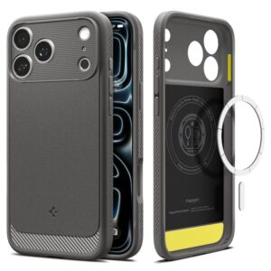 Spigen Rugged Armor Mag MagSafe - Etui do iPhone 18 Pro / 17 Pro (Gray)