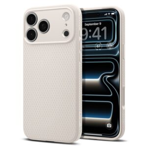 Spigen Liquid Air - Etui do iPhone 18 Pro / 17 Pro (Natural Titanium)