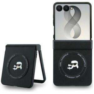 Karl Lagerfeld Karl & Choupette Pins MagSafe - Etui Samsung Galaxy Z Flip 8 (czarny)