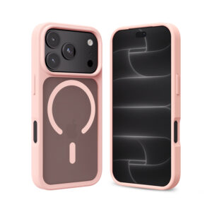 Crong Hybrid Matte Magnetic - Etui MagSafe iPhone 18 Pro Max / 17 Pro Max (różowy)